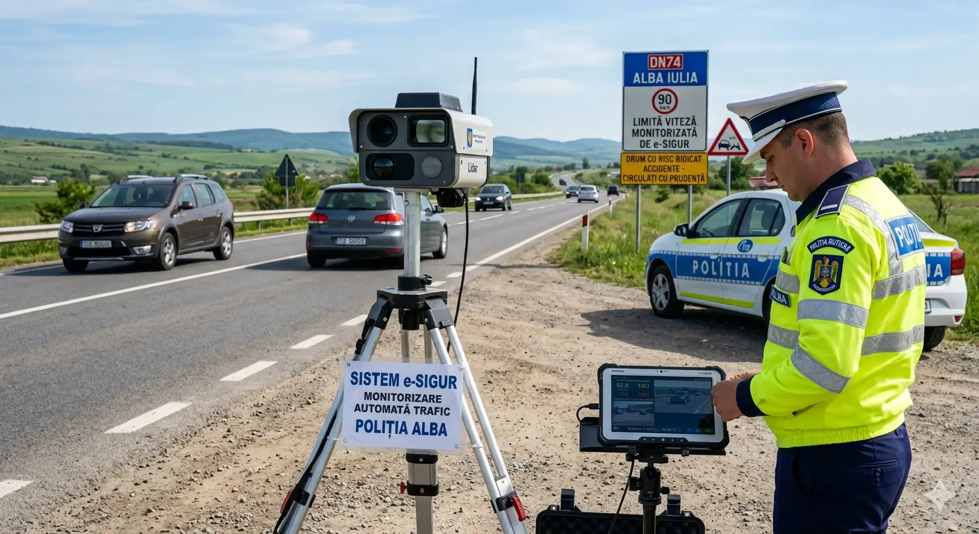 Poliția Alba implementează sistemul e-SIGUR pentru reducerea încălcărilor rutiere
